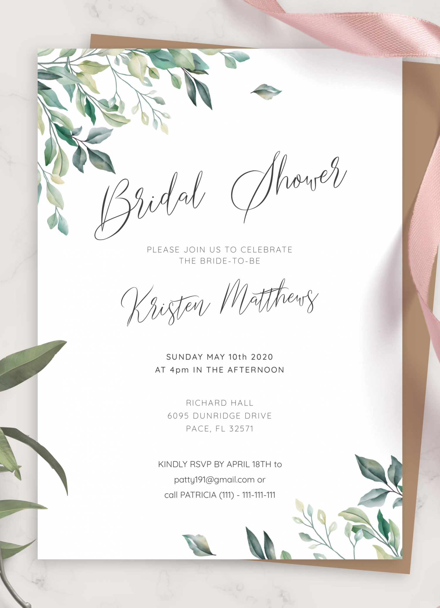 Free Printable Bridal Shower Invitations Printable Blank World