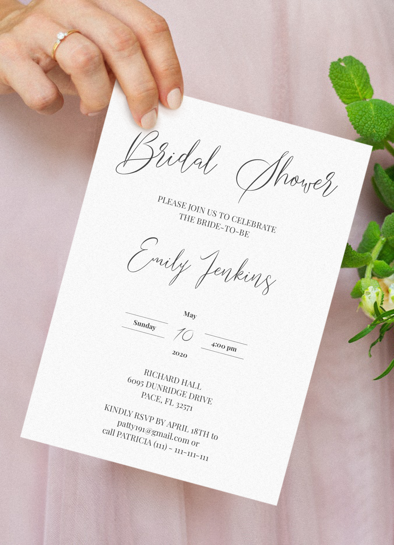 Free Printable Bridal Shower Invitations