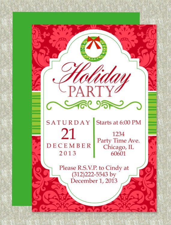 Free Printable Christmas Invitation Templates For Word Linda Bail