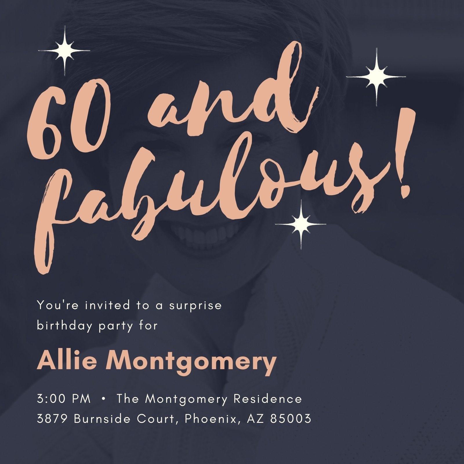 Free Printable Custom 60th Birthday Invitation Templates Canva