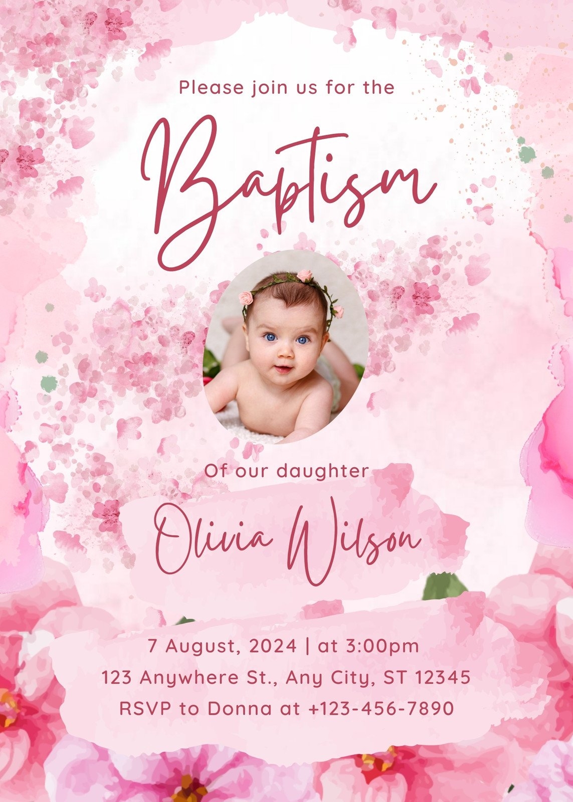 Free Printable Customizable Baptism Invitation Templates 58 OFF