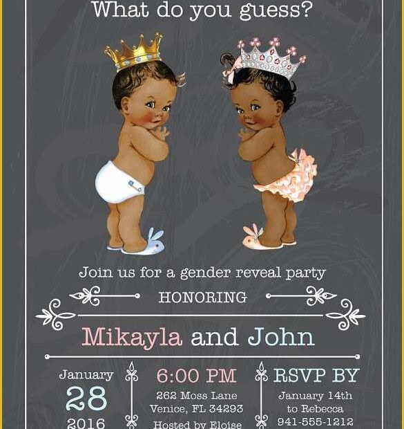 Free Printable Gender Reveal Invitation Templates Of 35 Gender Reveal