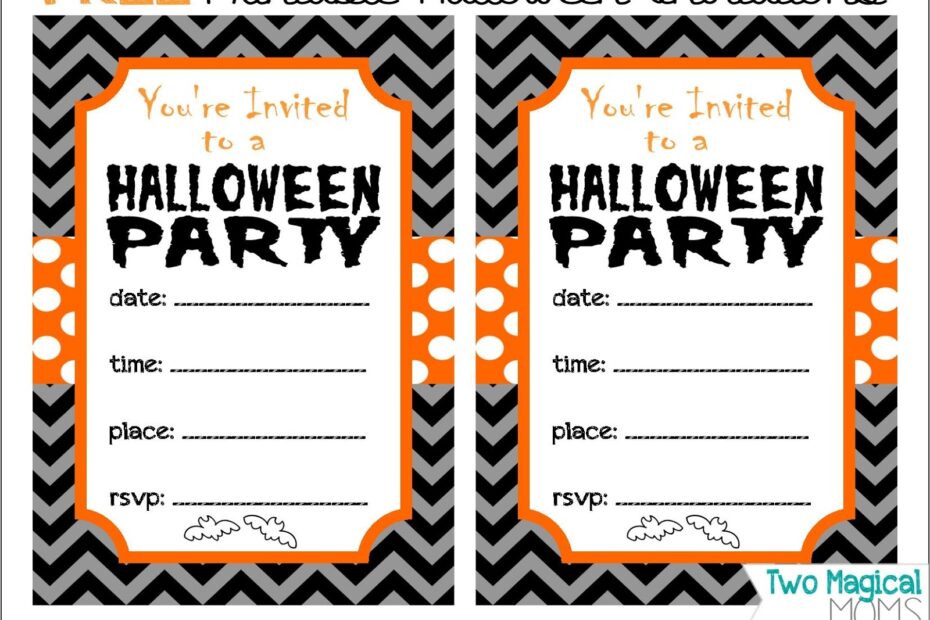 Free Printable Halloween Invitation Template Printable Templates