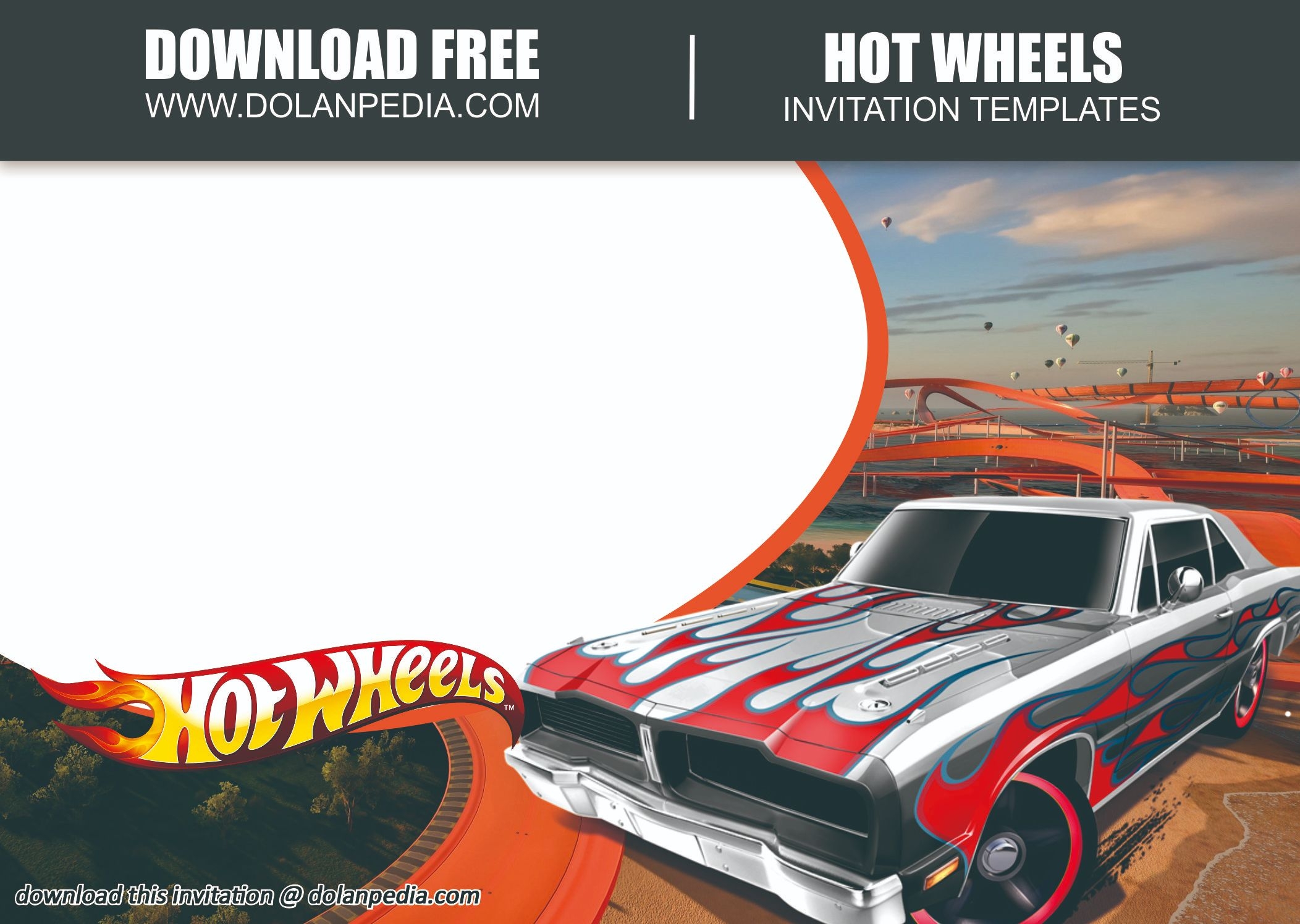 Free Printable Hot Wheels Invitation Template Dolanpedia