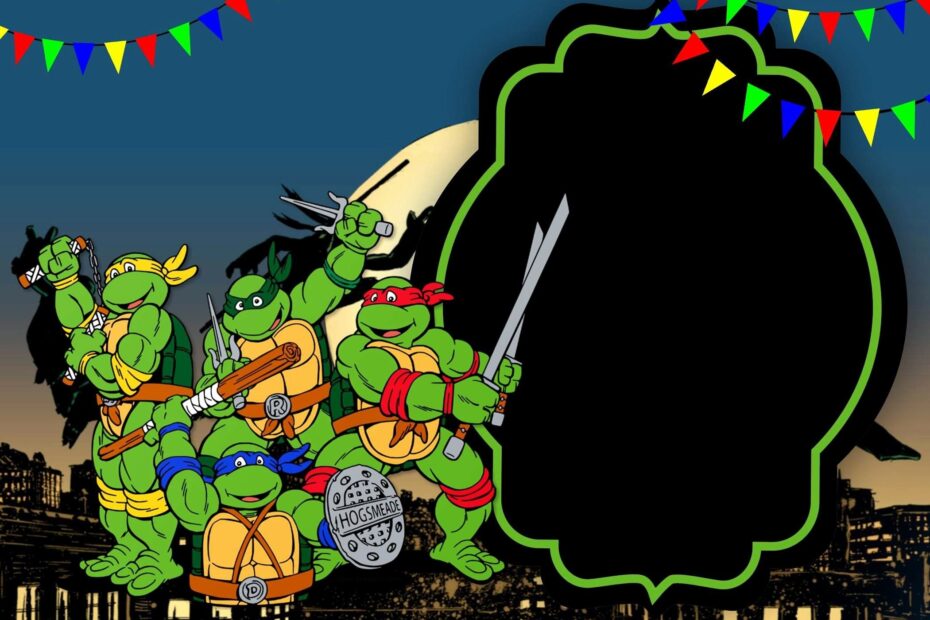 Free Printable Ninja Turtle Invitation Template Printable Templates