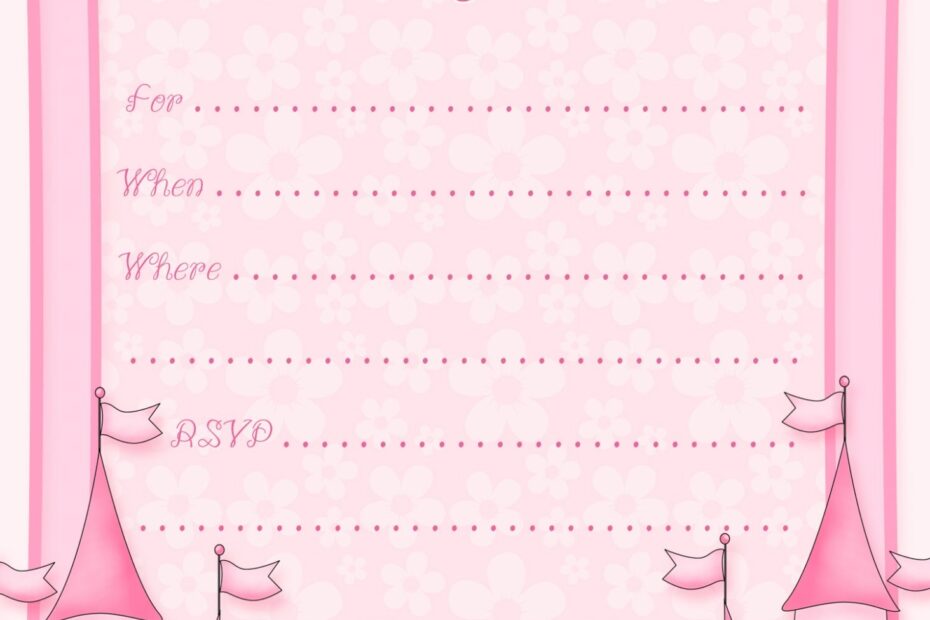 Free Printable Princess Birthday Party Invitations Printable Party Kits