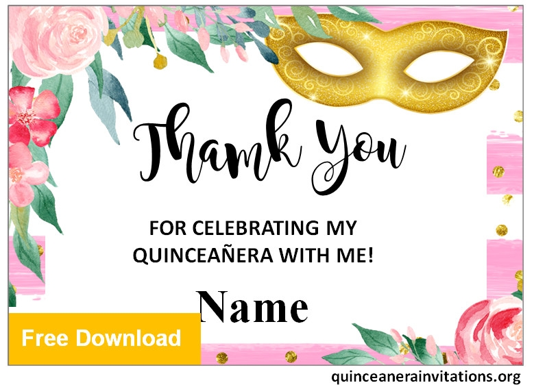 Free Printable Quincea era Invitations Templates Quinceanera Invitations