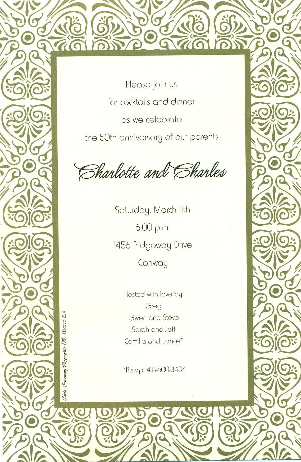 Free Printable Rehearsal Dinner Invitation Template