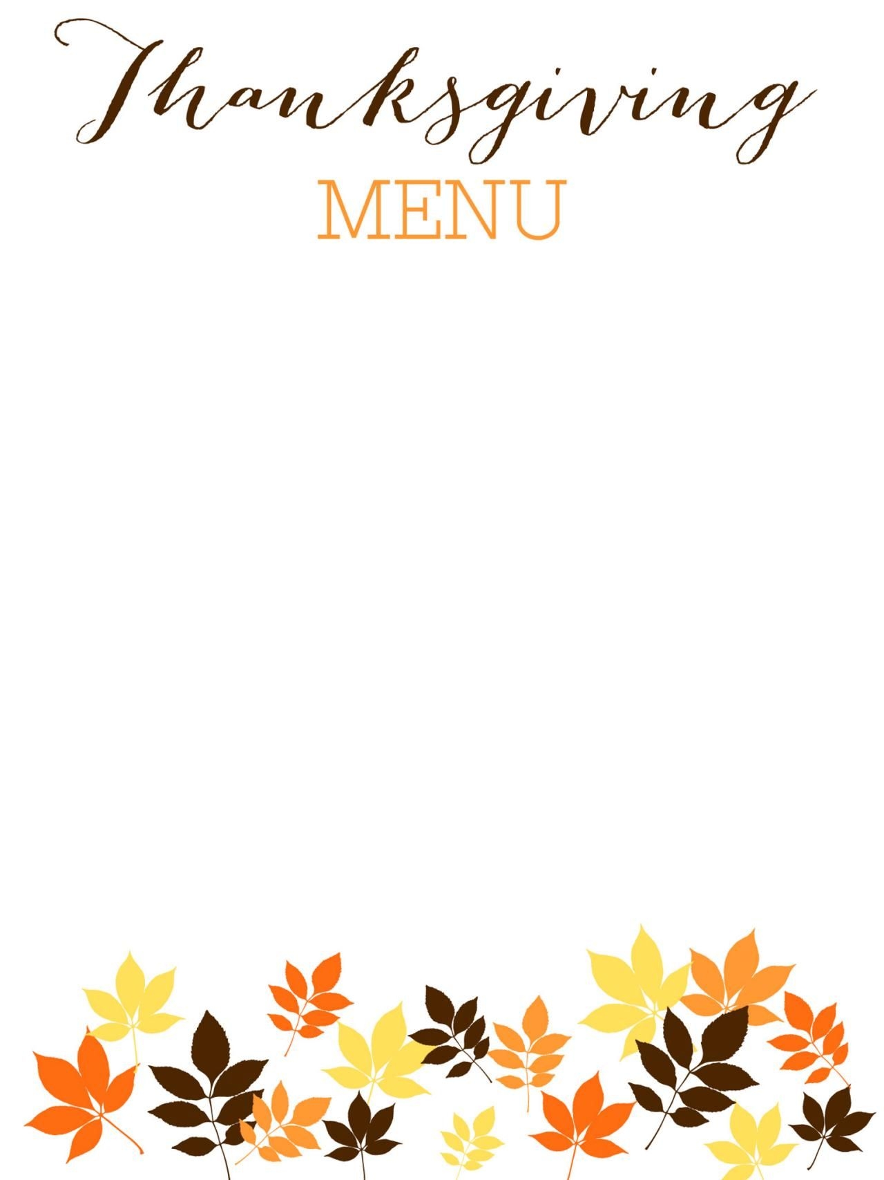 Free Printable Thanksgiving Templates Dev onallcylinders