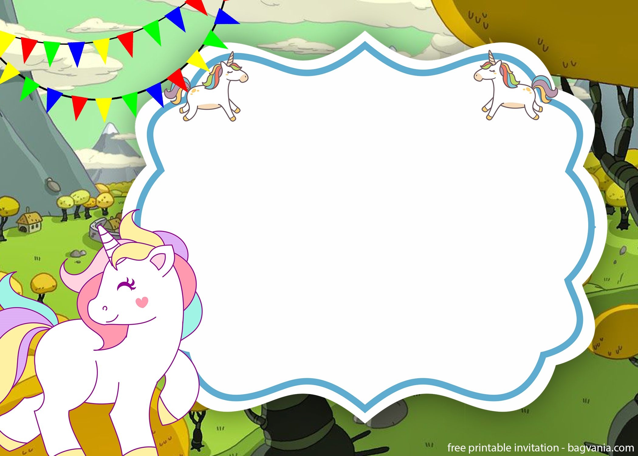 Free Printable Unicorn Invitation Template Printable Templates