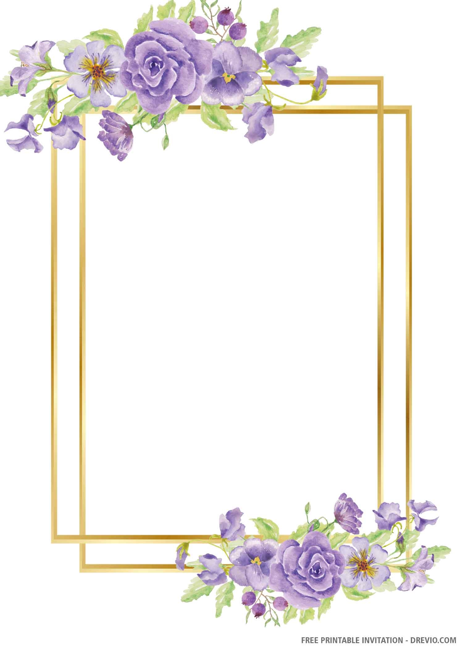 Free Printable Wedding Invitations Template Downloads Printable Templates