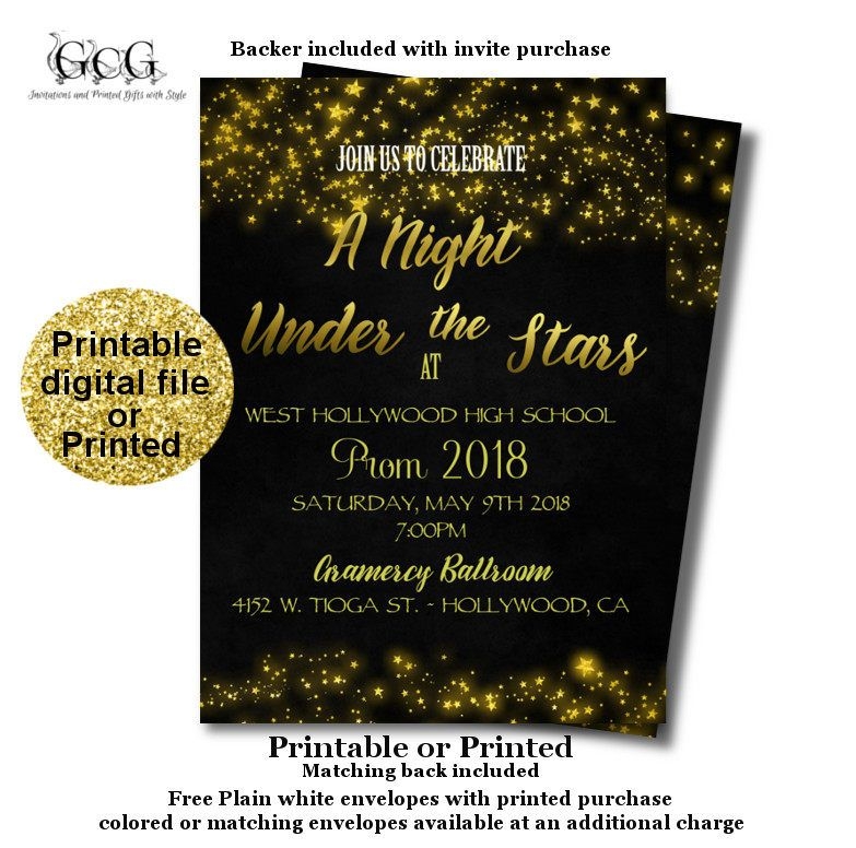 Free Prom Invitation Templates Printable Word Searches