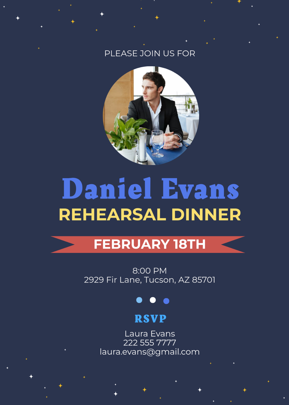 Free Rehearsal Dinner Invitation Template To Edit Online