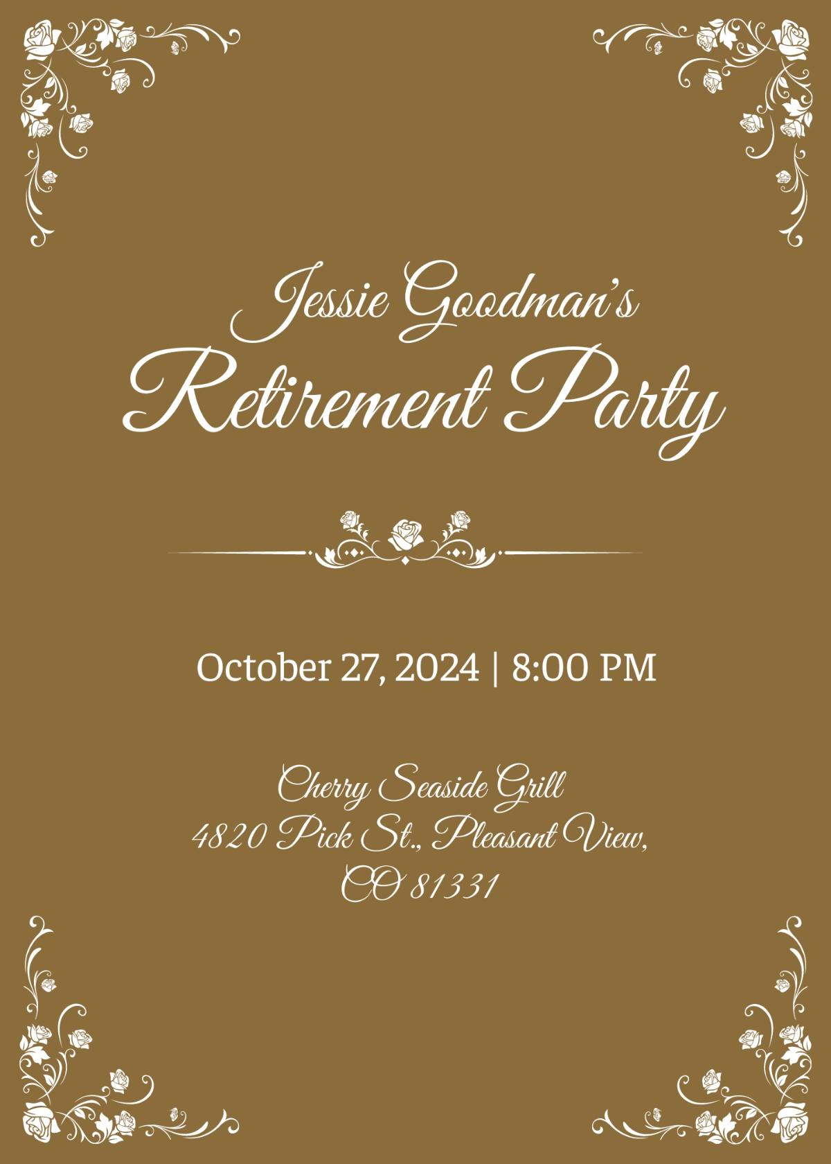 FREE Retirement Invitation Templates Edit Online Download 