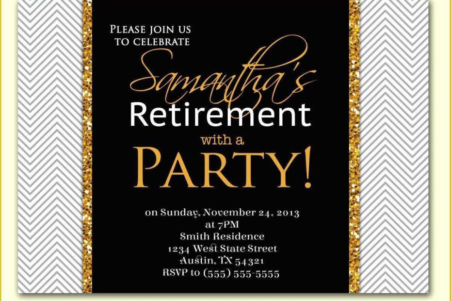 Free Retirement Party Invitation Flyer Templates Of Retirement Party