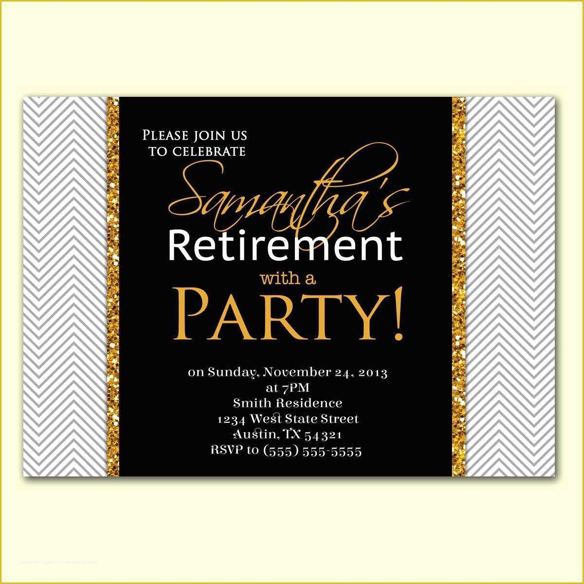 Free Retirement Party Invitation Flyer Templates Of Retirement Party 