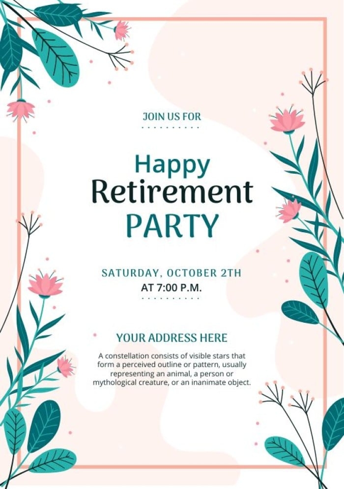 Free Retirement Party Invitation Templates Wepik