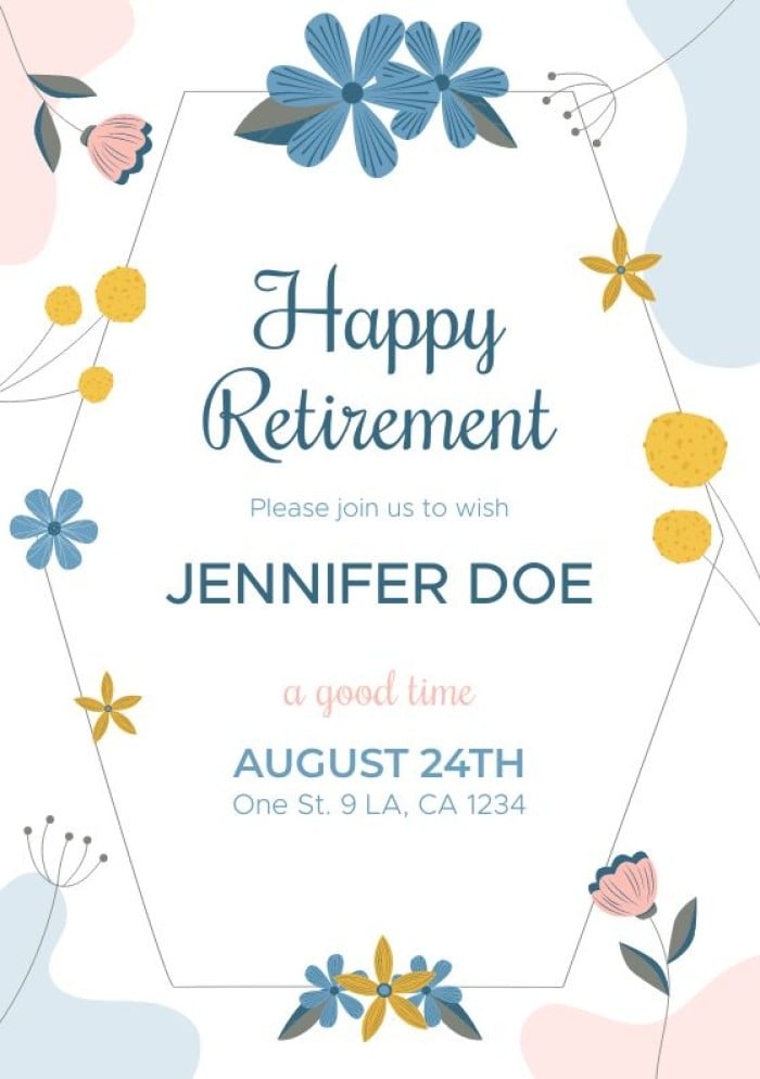 Free Retirement Party Invitation Templates Wepik