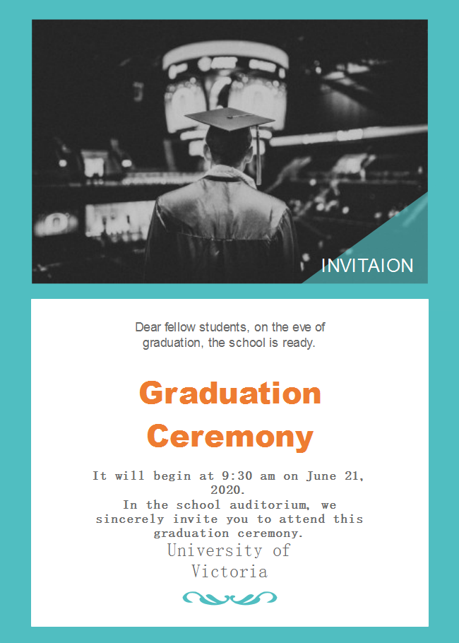 Free School Graduation Ceremony Invitation Templates