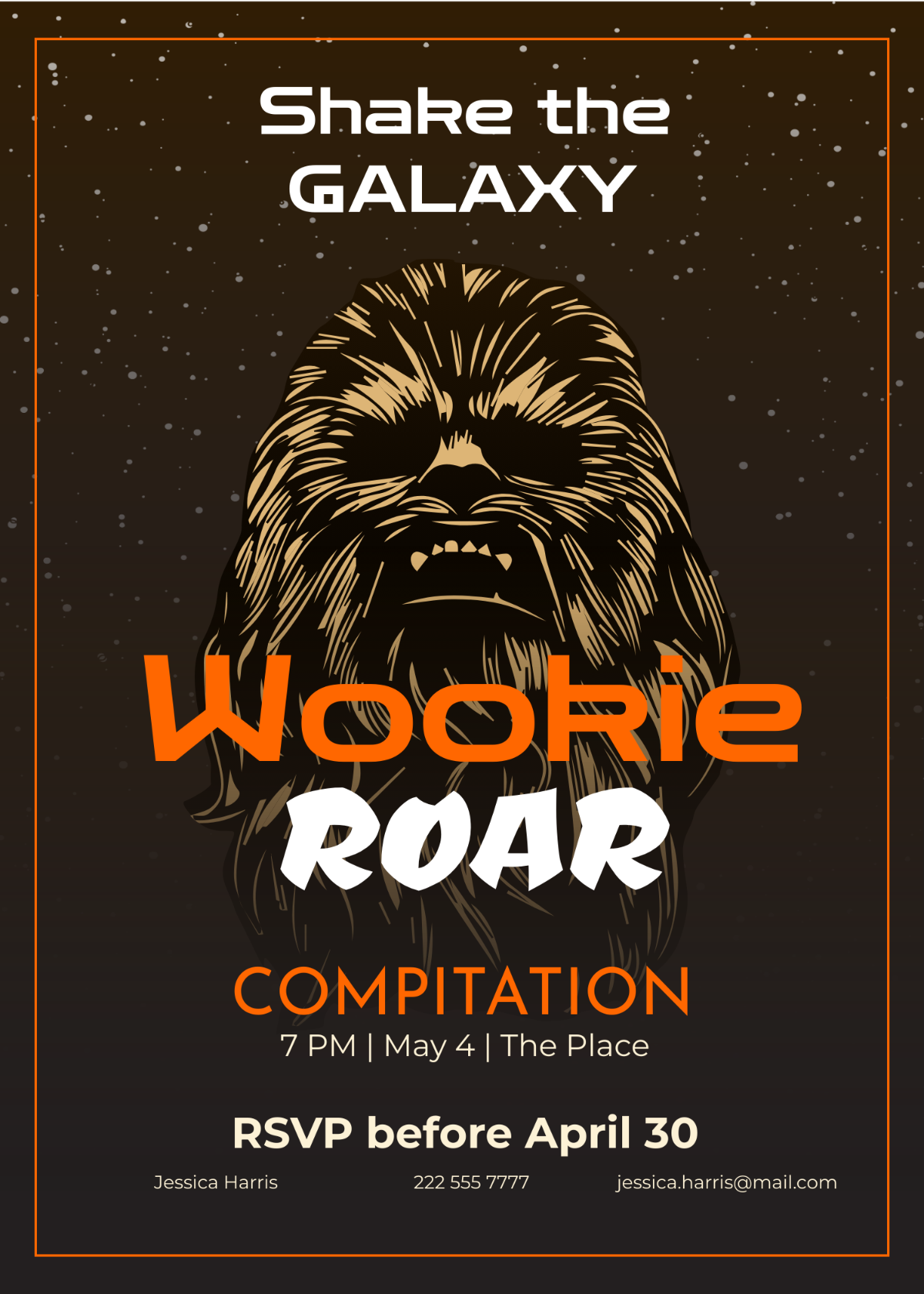Free Star Wars Invitation For Adults Template To Edit Online