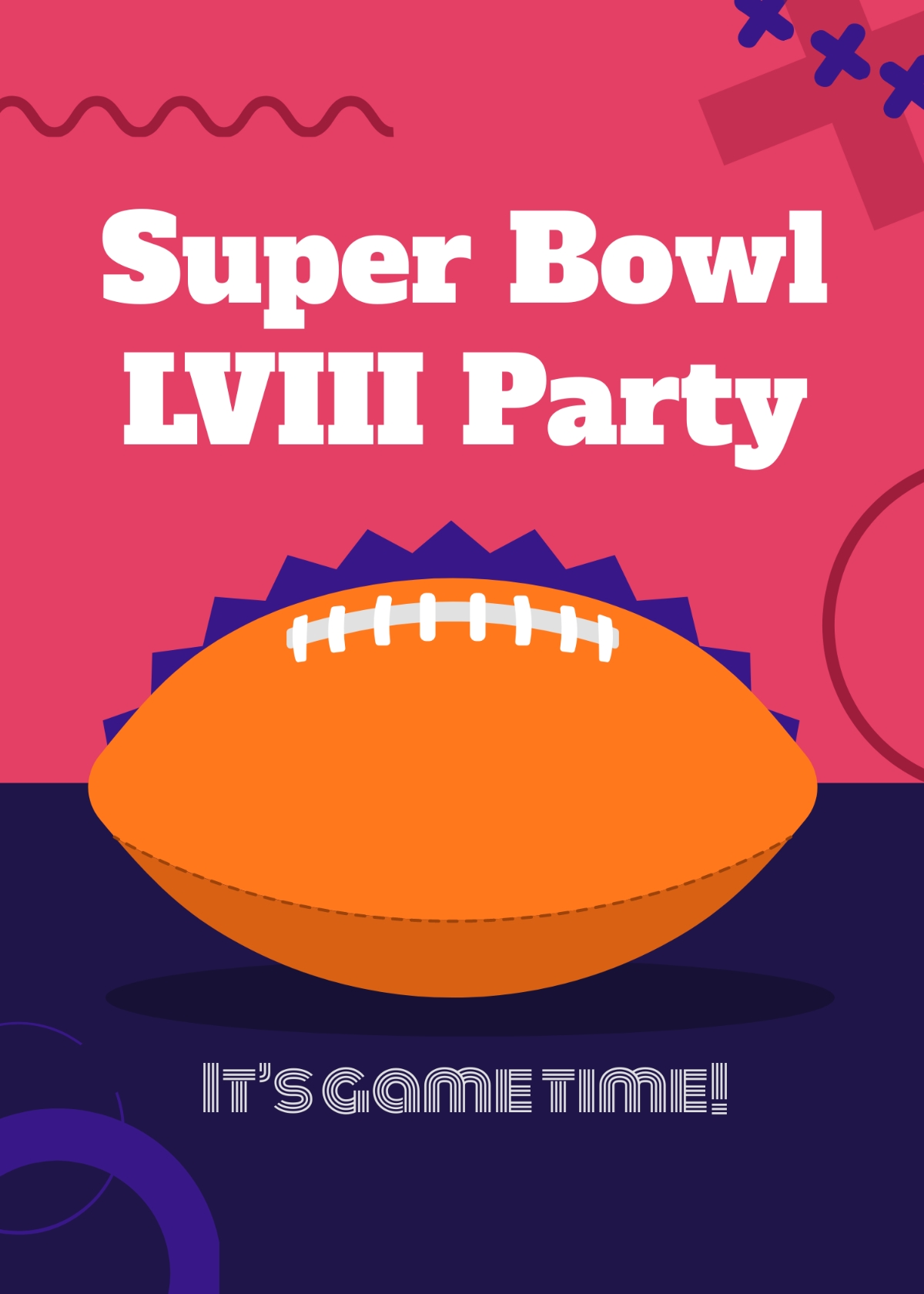 Free Super Bowl Party Invite Template To Edit Online
