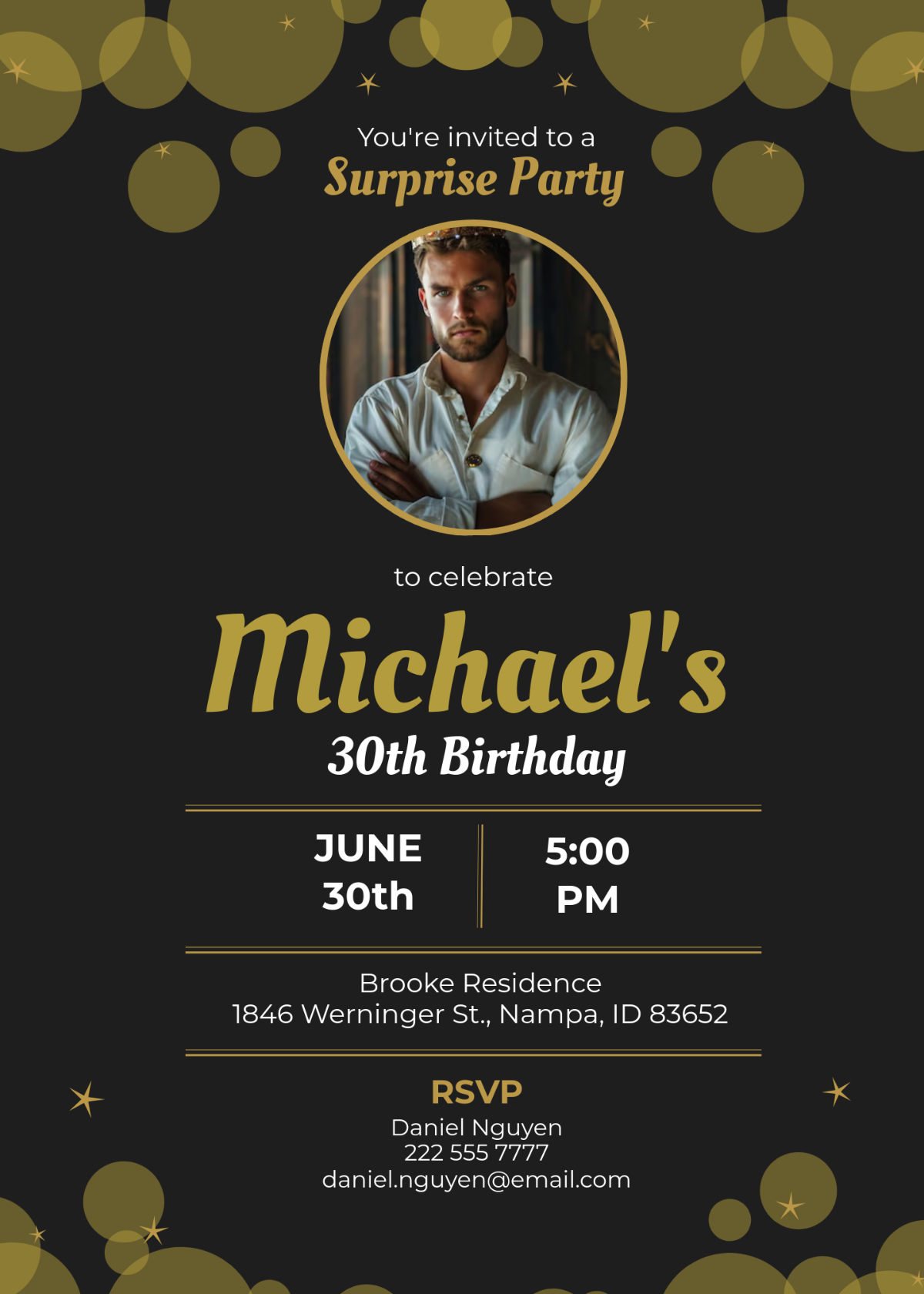 Free Surprise Party Invitation Template To Edit Online