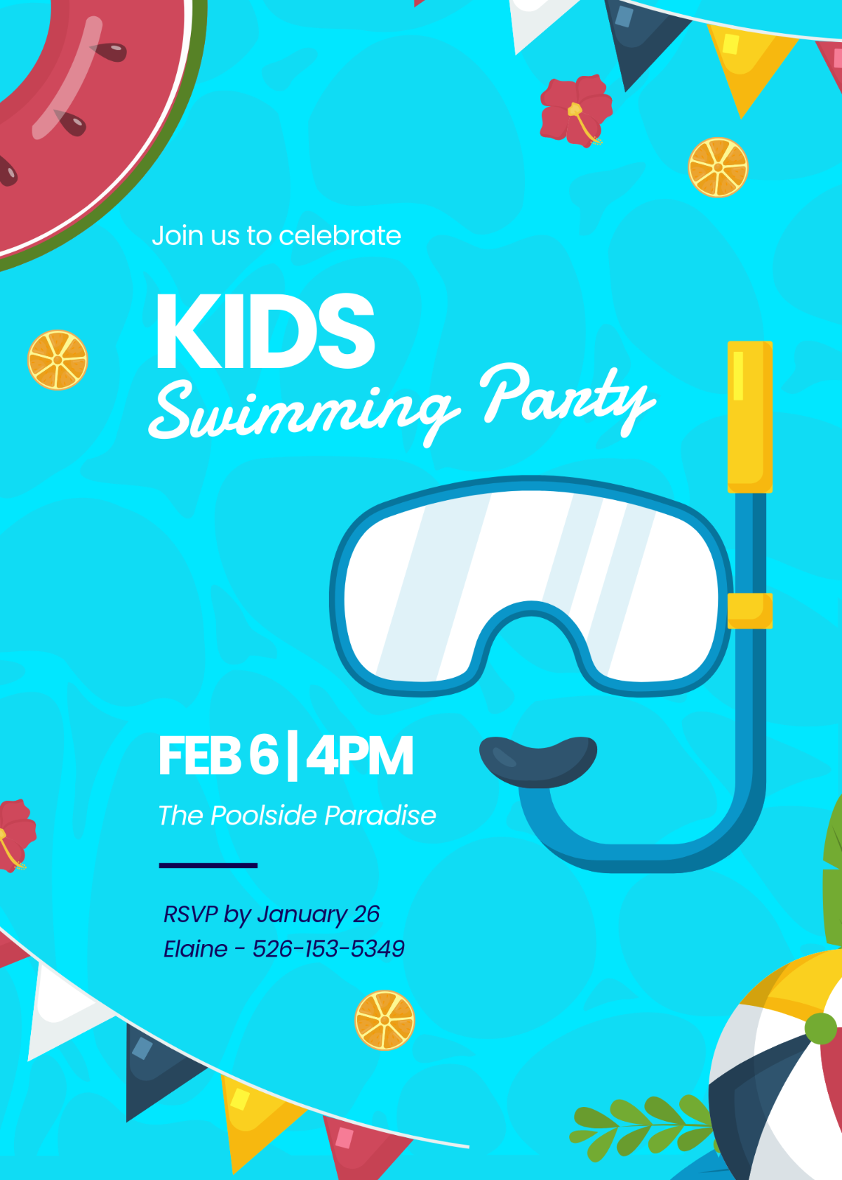 Free Swimming Templates To Edit Online