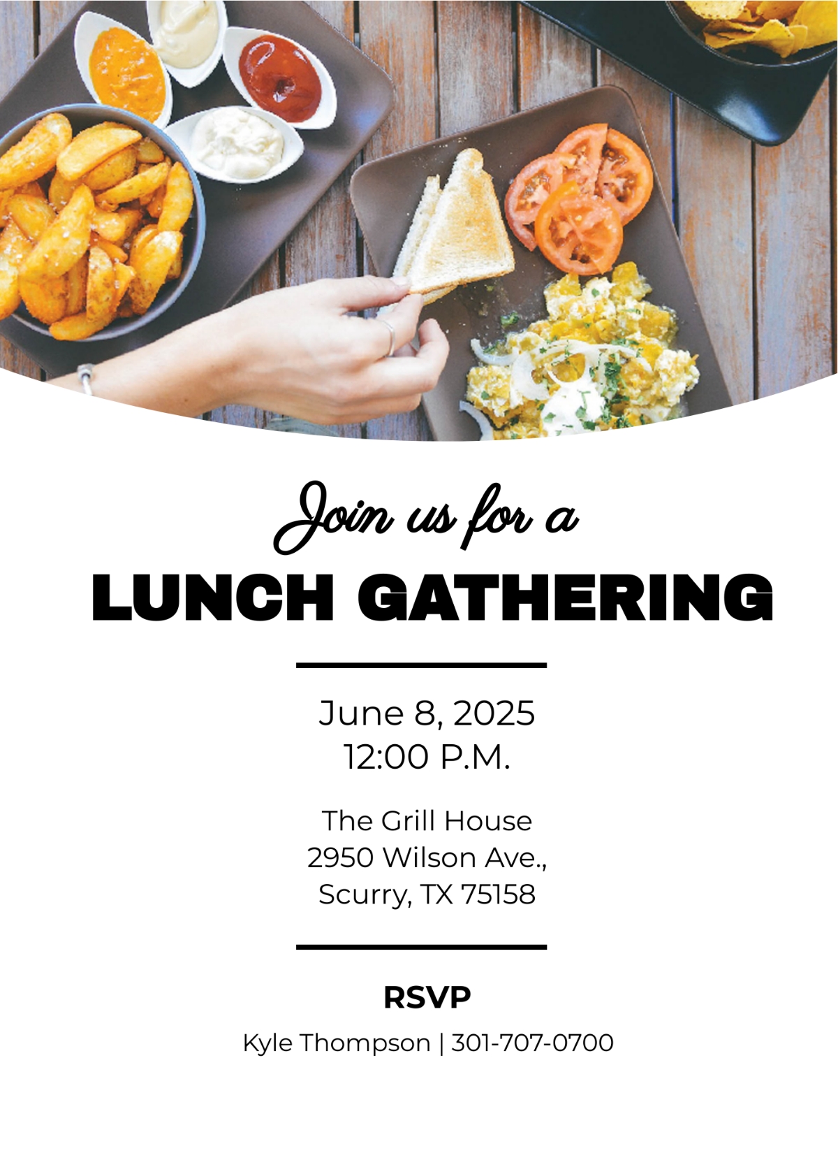 FREE Team Lunch Invitation Templates Examples Edit Online Download