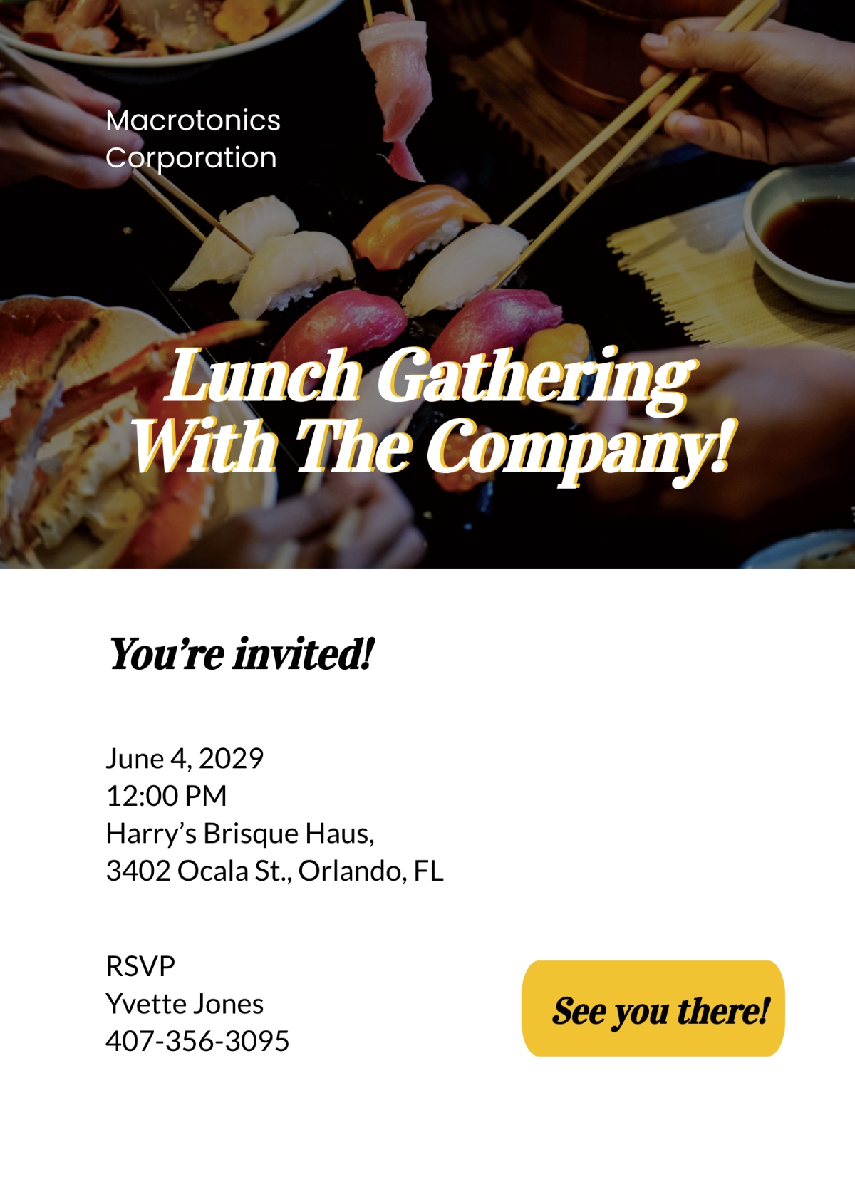 FREE Team Lunch Invitation Templates Examples Edit Online Download