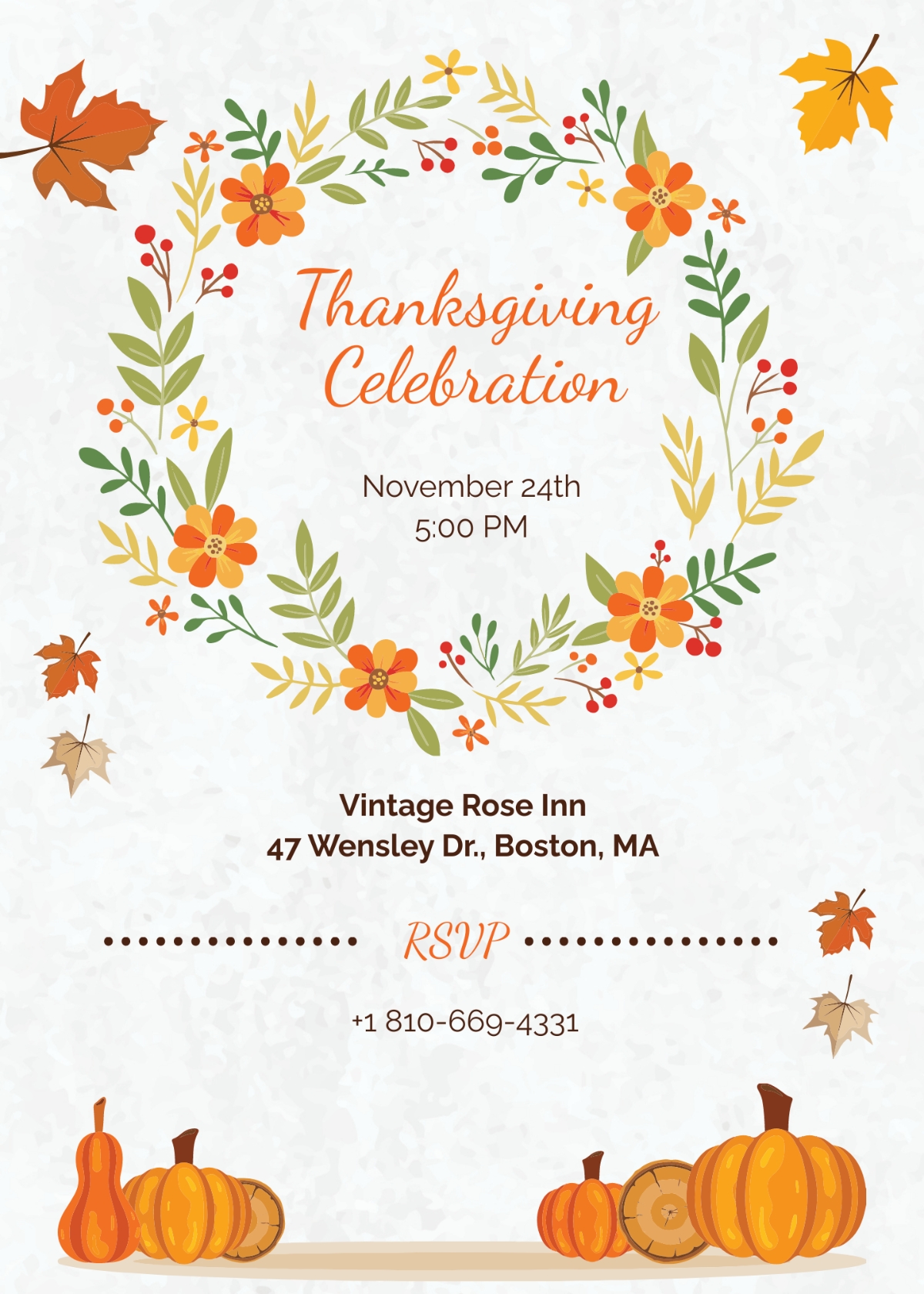 FREE Thanksgiving Invitation Templates Examples Edit Online 