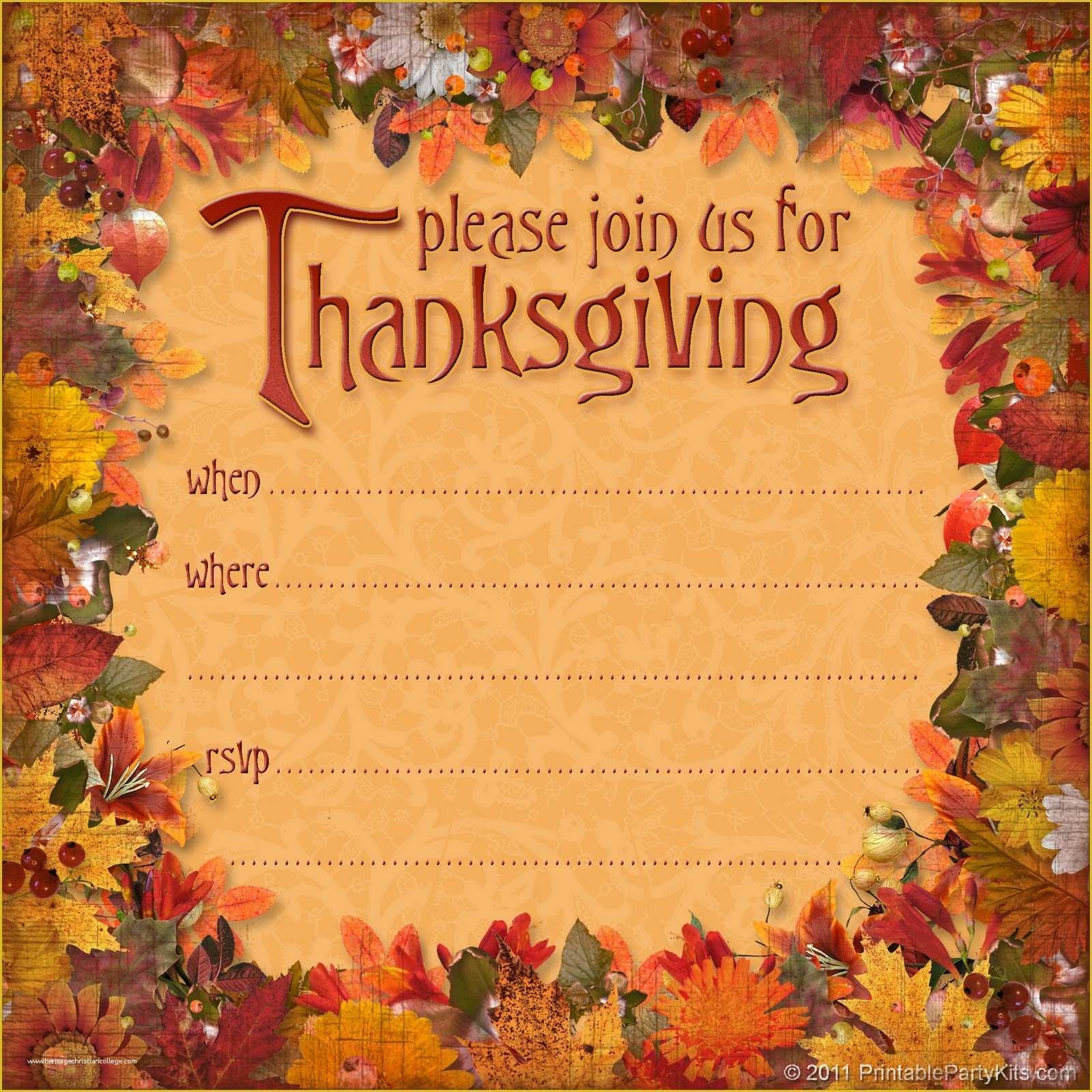 Free Thanksgiving Invitation Templates Of 18 Sample Thanksgiving 