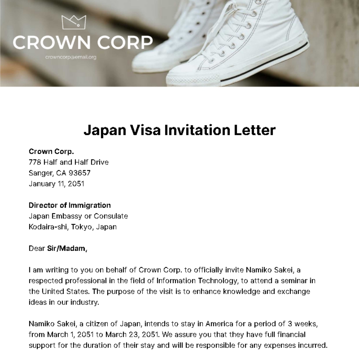 FREE Visa Invitation Letter Templates Examples Edit Online 