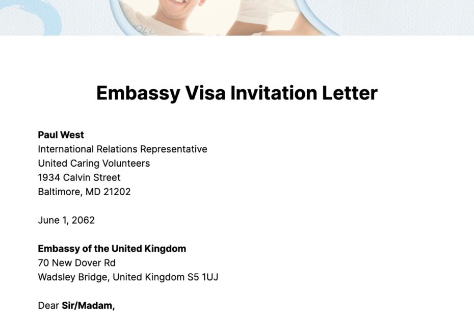FREE Visa Invitation Letter Templates Examples Edit Online Download
