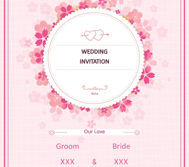 Free Wedding Invitation Blank Templates For Word Printable Online