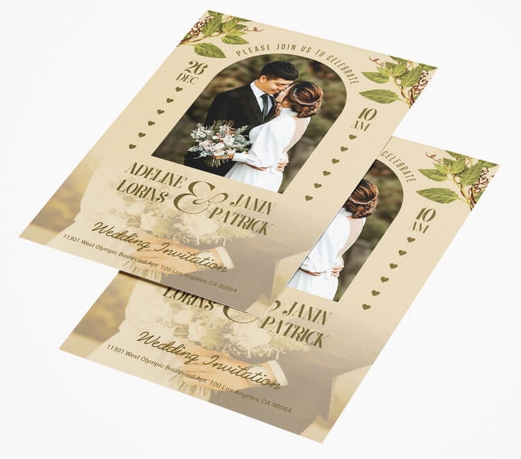 Free Wedding Invitation Card Design PSD Template PsFiles