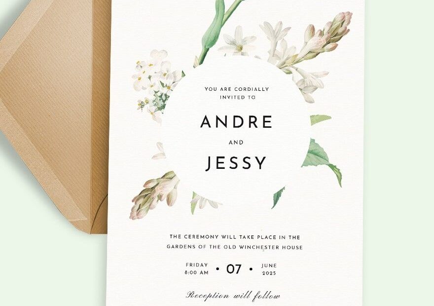 FREE Wedding Invitation Template Download Word Google Docs PDF