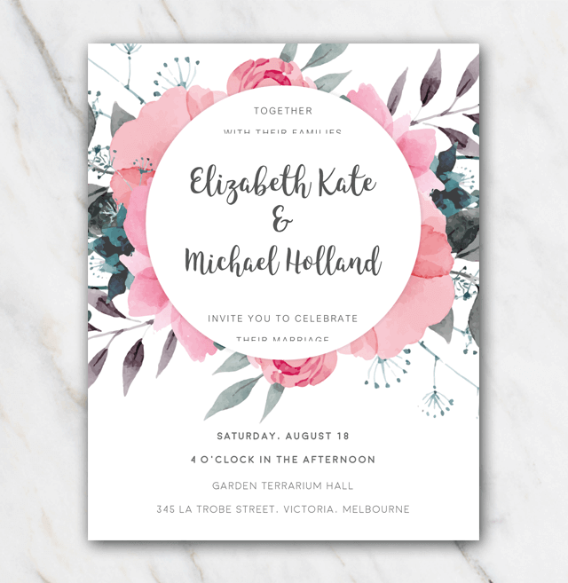Free Wedding Invitation Templates Word Document Free Documents