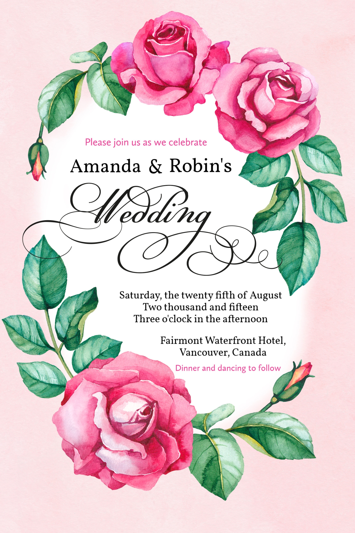 Free Wedding Invite Templates At Vancastielblog Blog