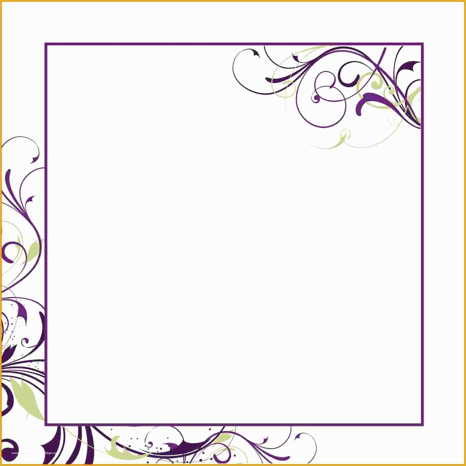 Free Wedding Reception Templates Of Birthday Invitation Blank 