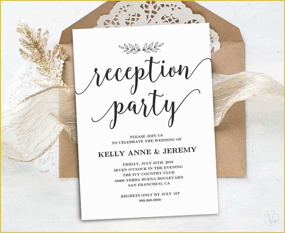 Free Wedding Reception Templates Of Wedding Reception Invitation 
