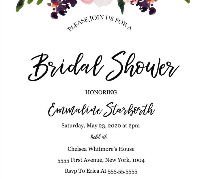 Free Wedding Shower Invitation Template Weddingchicks