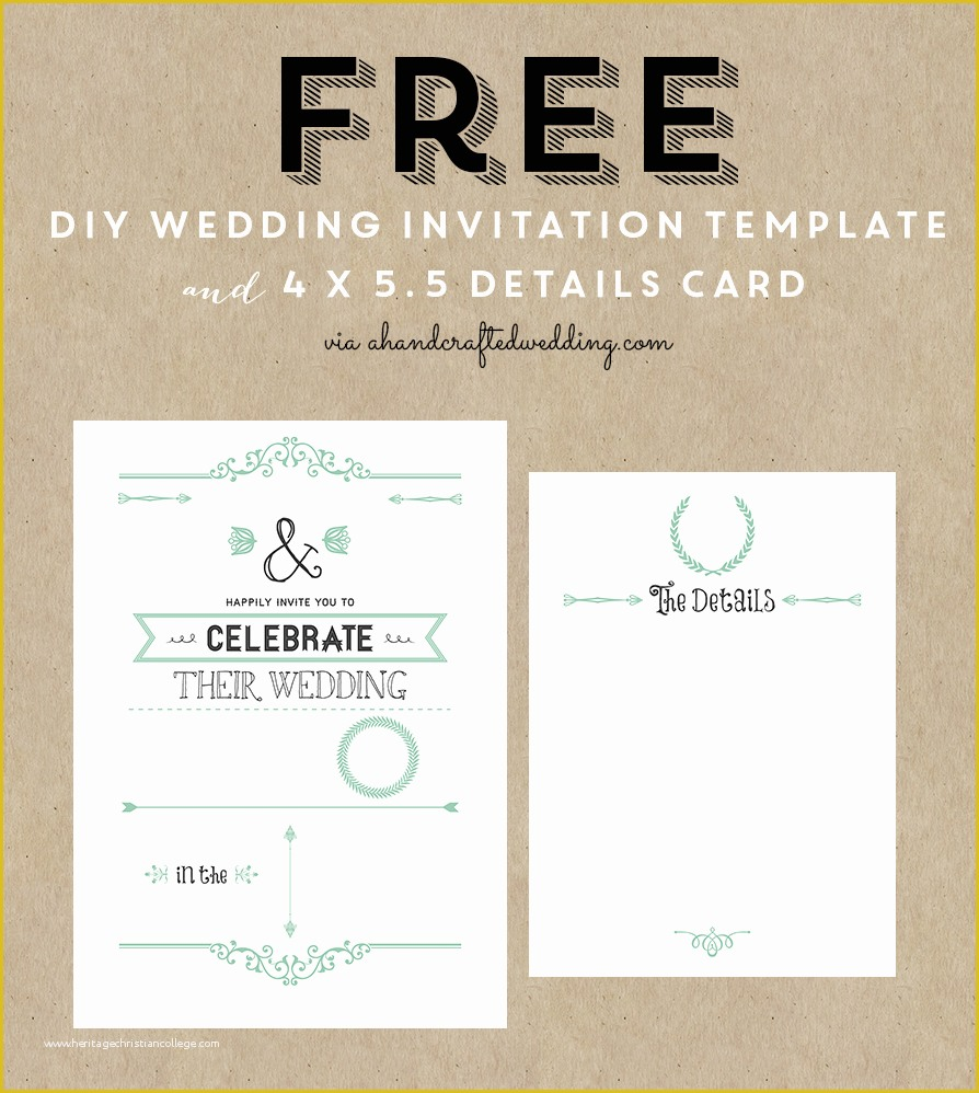 Free Wedding Templates Of Free Rustic Wedding Invitation Templates 