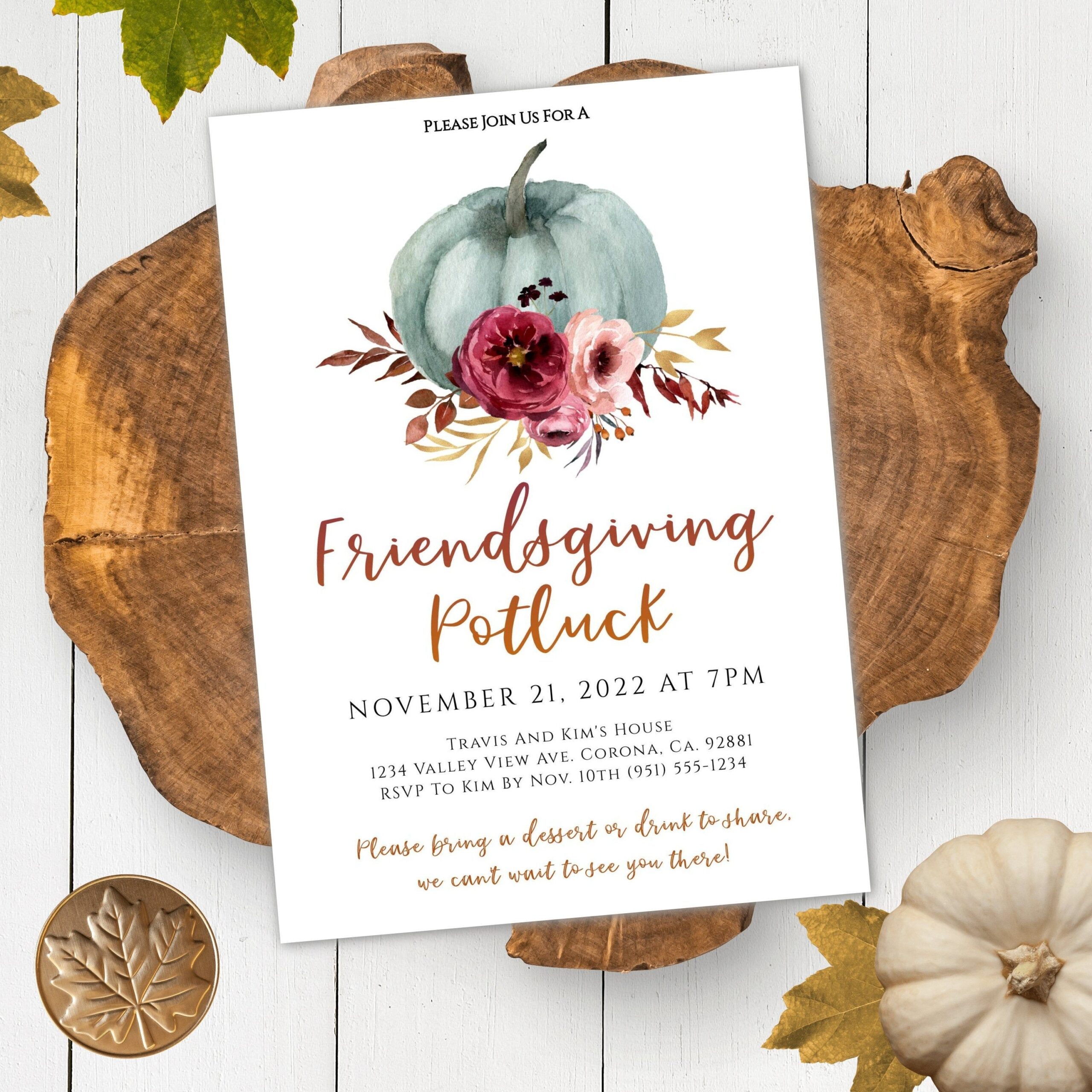 Friendsgiving Invite Template Free Friendsgiving Invite Template Free