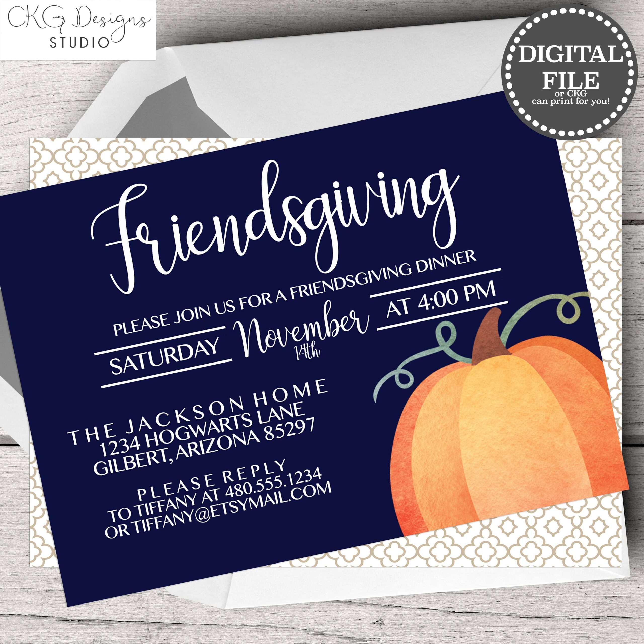 Friendsgiving Invite Template Free
