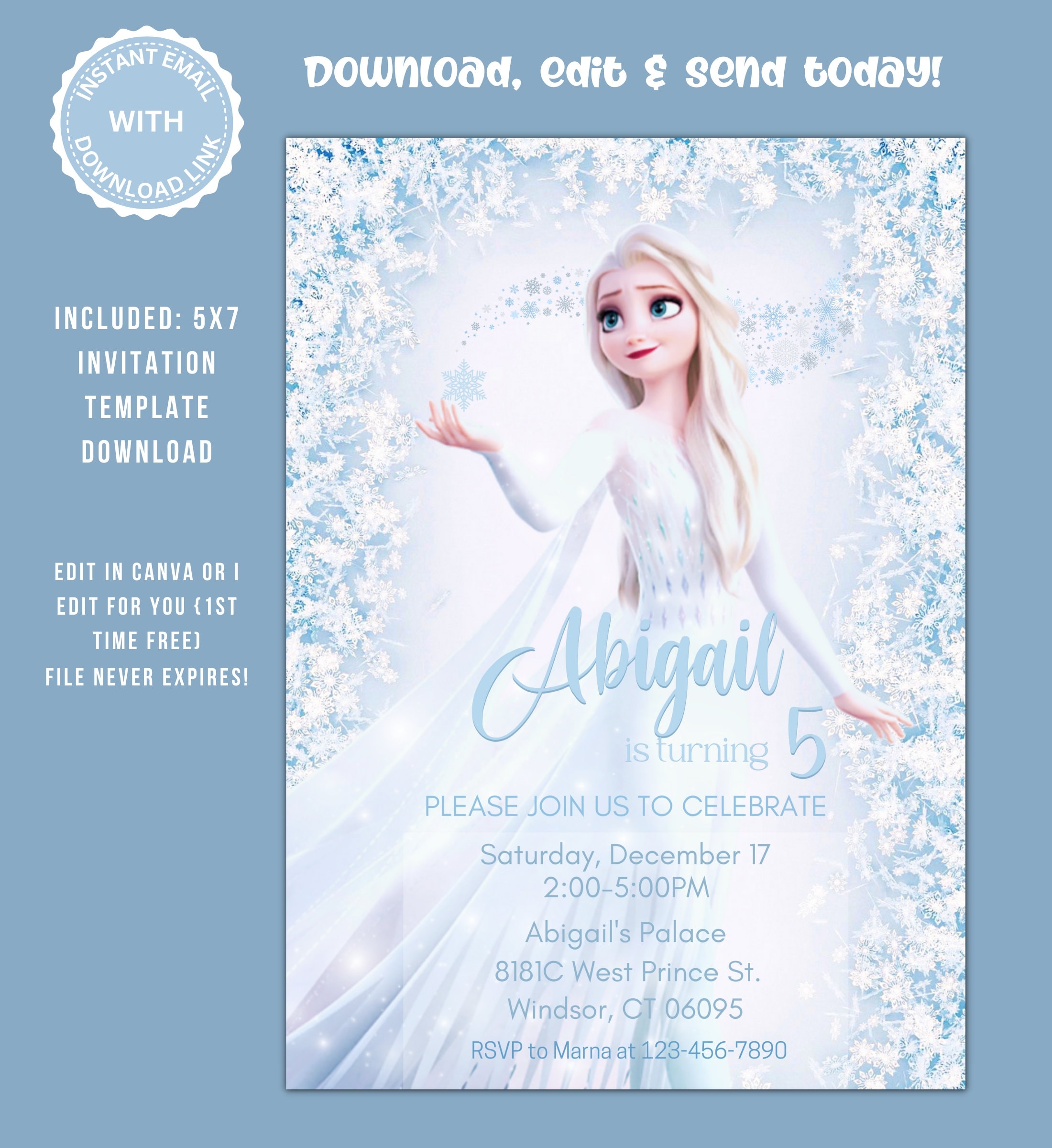 Frozen Invitation Template Printable Template Calendar