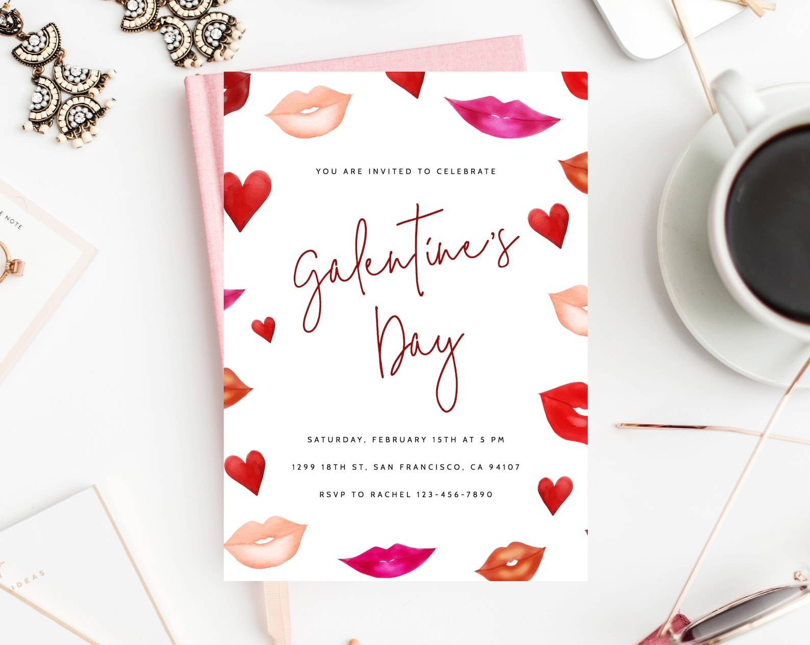 Galentine 39 s Day Invite Template Printable Galentines Etsy Galentine 39 s Day Invite Template Printable Galentines Etsy