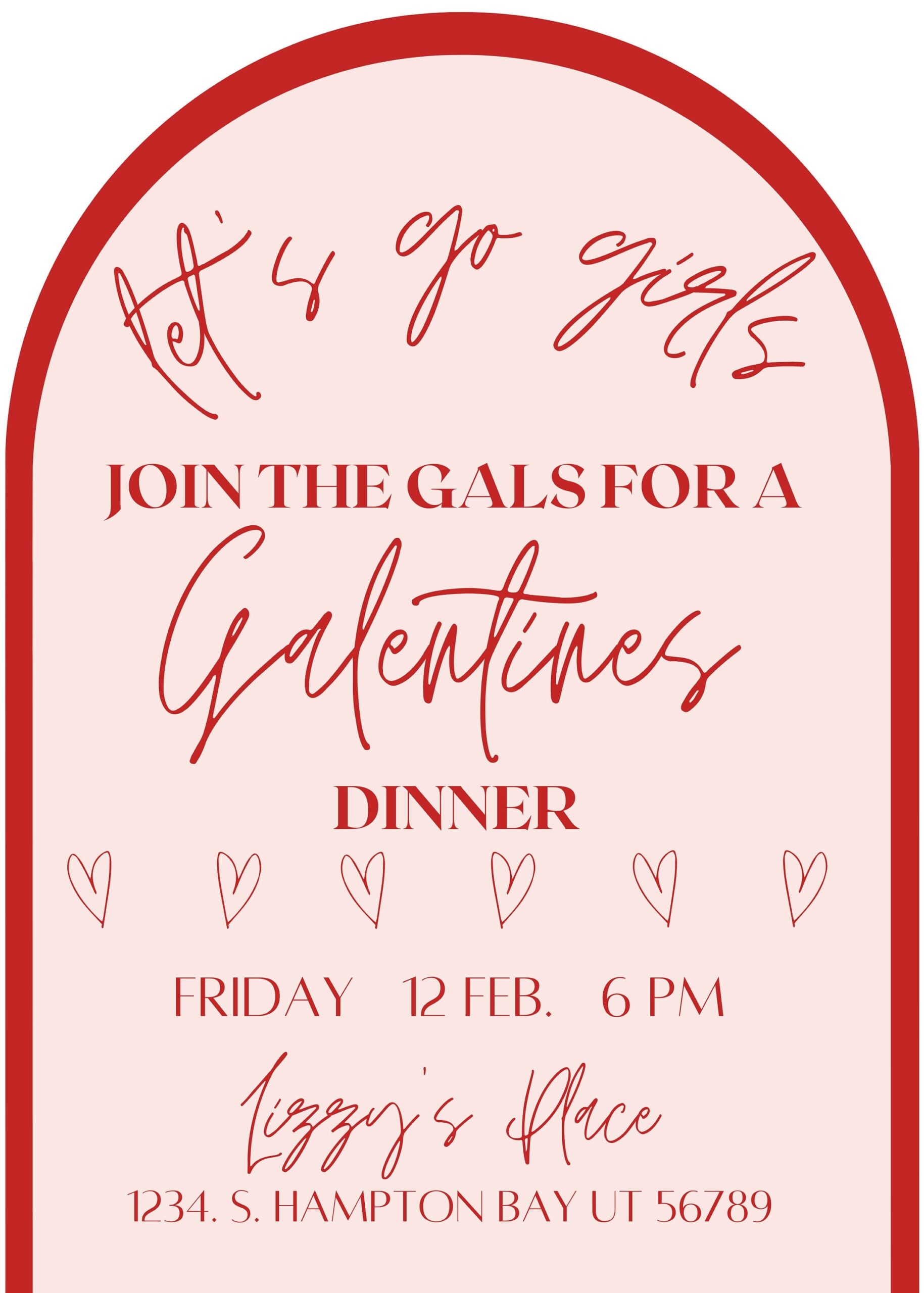Galentines Party Invite Template Valentines Day Party Invite Template 