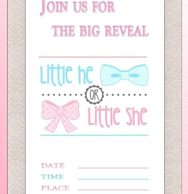 Gender Reveal Invitation Templates Invitation World
