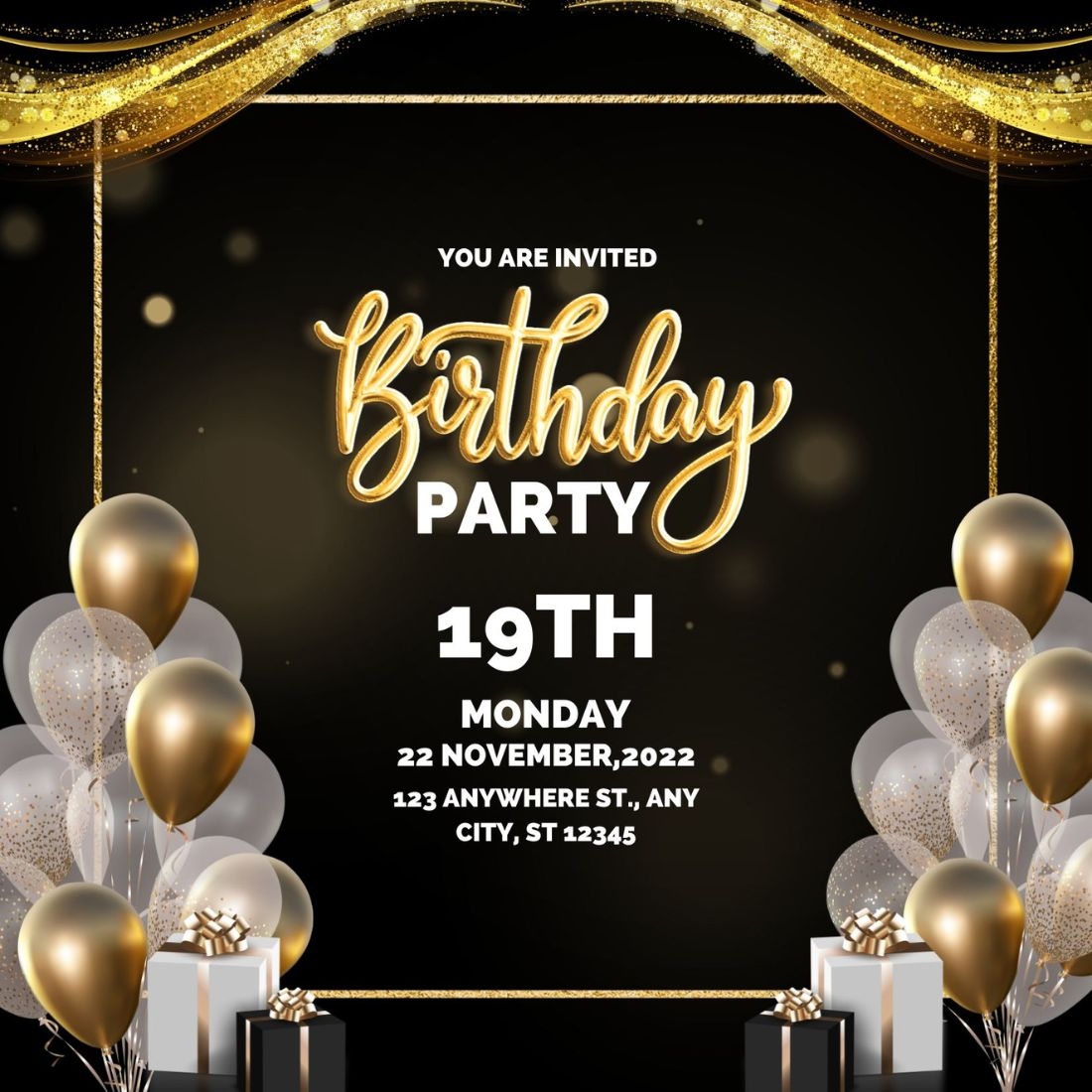 Girls Birthday Party Invitation Template Luxury Free Vrogue co