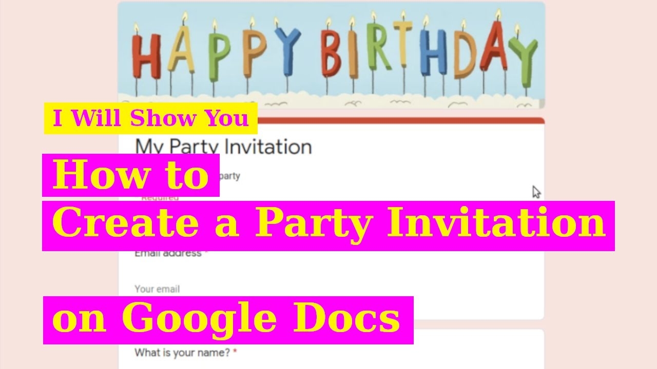 Google Drive Invitation Template